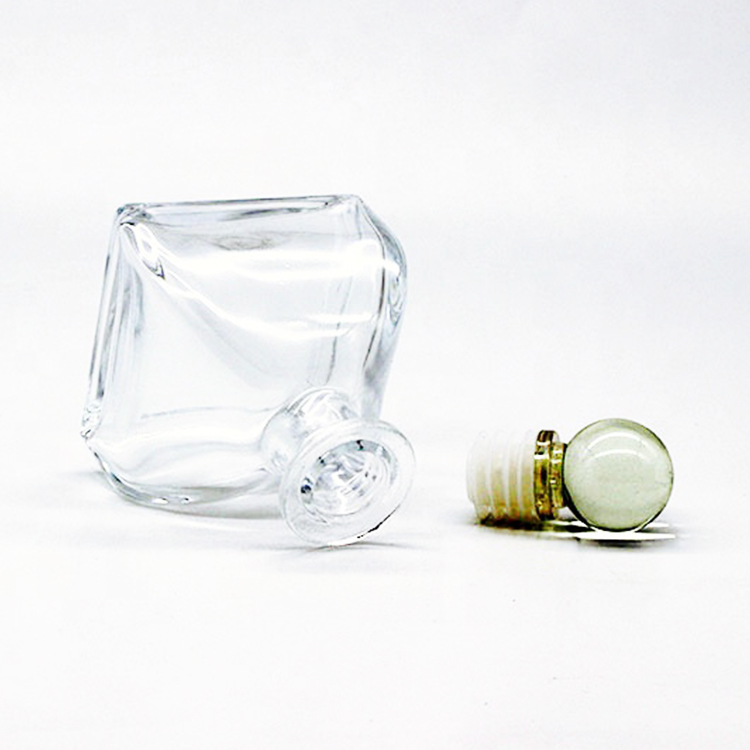 50ml 100ml 150ml empty round hoom room perfume fragrance aroma reed diffuser glass bottle with Glass Ball Lid