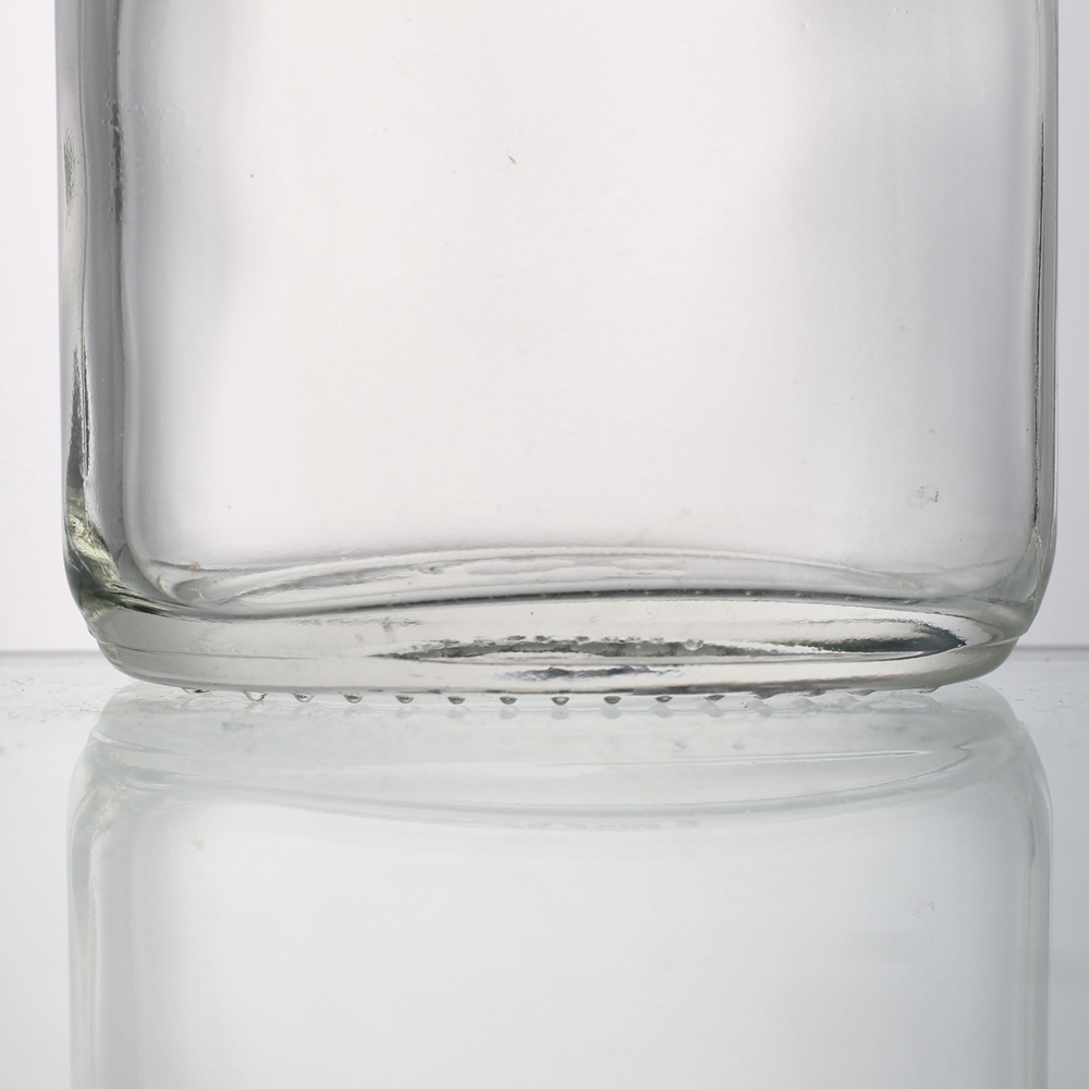 50ml 100ml 200ml 250ml 500ml Glass Flat Flask Shape Beverage Bottle with Aluminum Cap