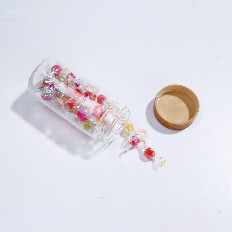 50ml 100ml 200ml 250ml Round Cosmetic Jar Packaging Empty Clear Glass Jars for Skin Care Home Storage with Sealed Plastic Lid