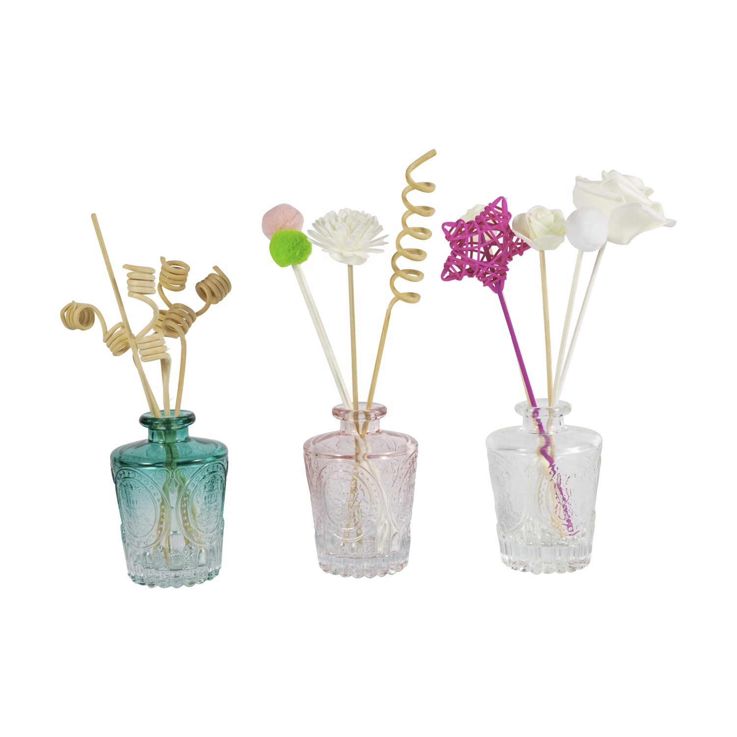 50ml 100ml 200ml 500ml empty square round hexagon rectangle reed diffuser glass bottles