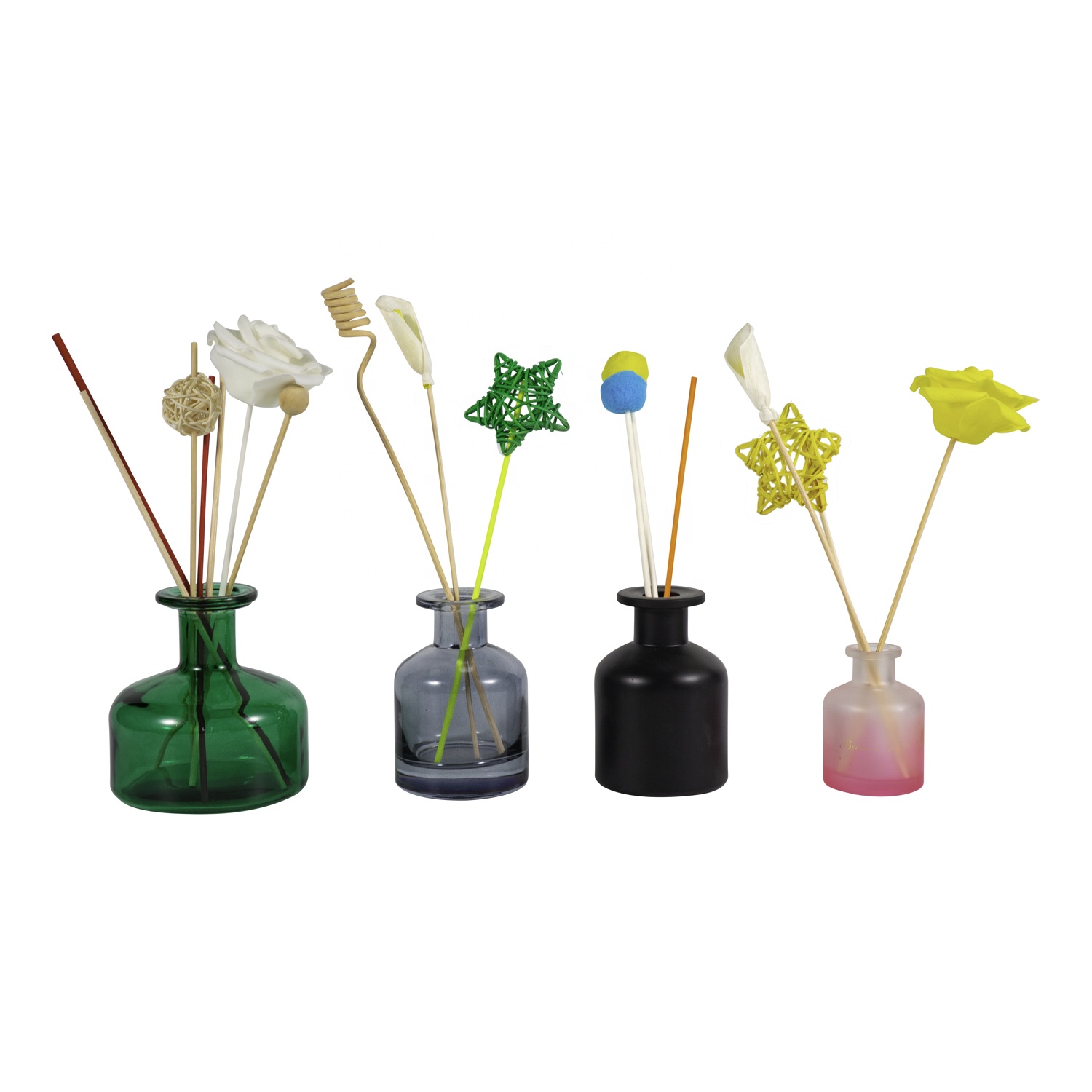 50ml 100ml 200ml 500ml empty square round hexagon rectangle reed diffuser glass bottles