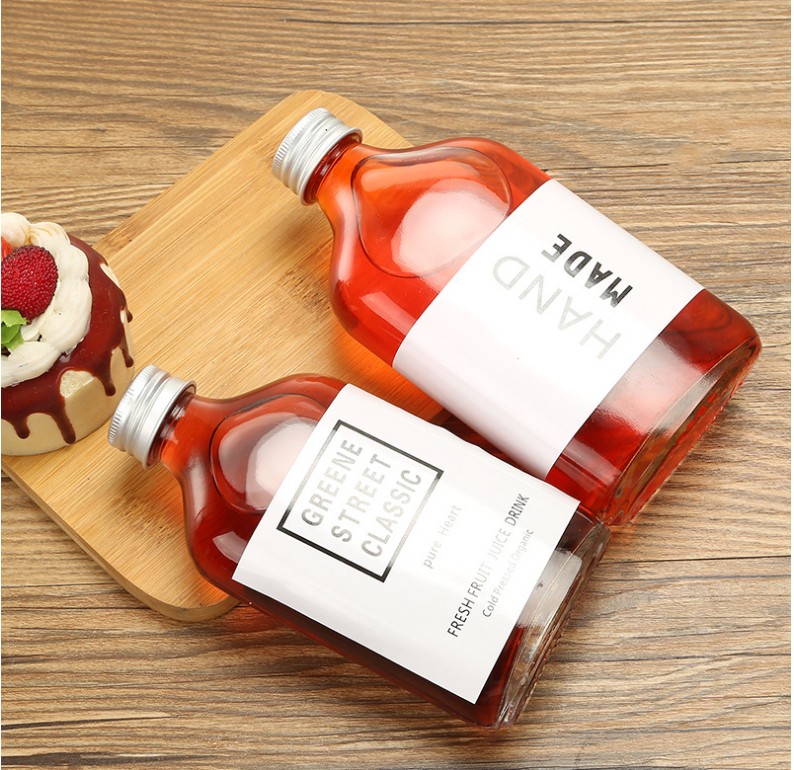 50ml 100ml 250Ml 350Ml 500Ml Glass Clear Juice Bottle Cold Brew Coffee Bottle Beverage Wine Drinking Milk Water Glass Bottle
