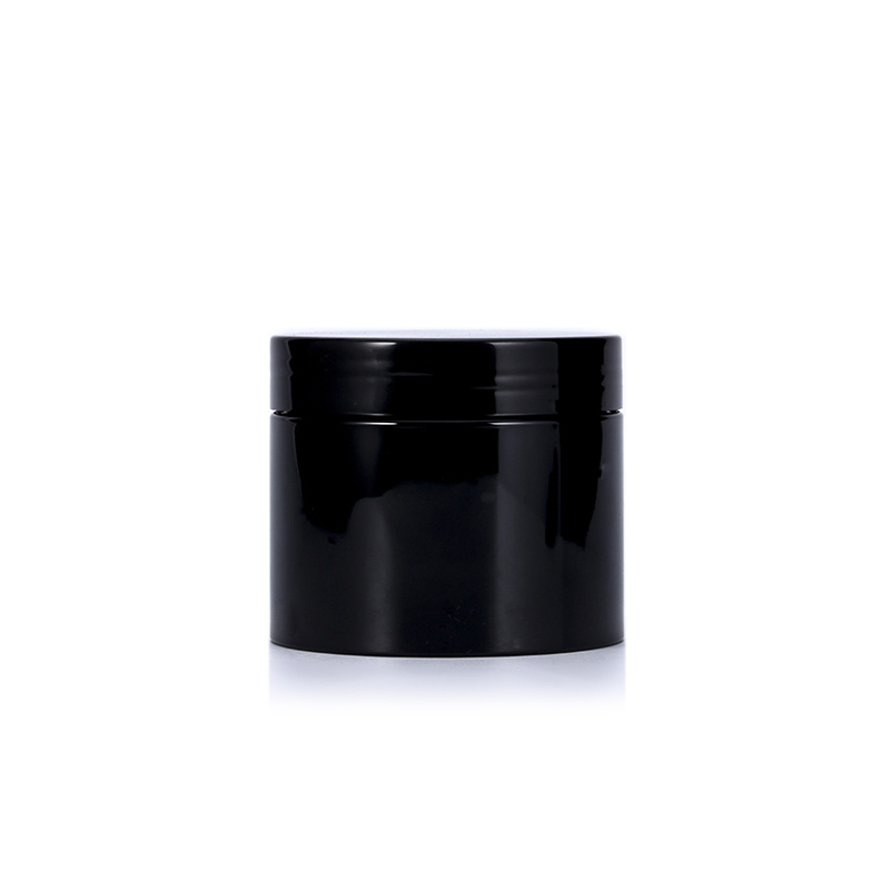 50ml 100ml 250ml Black Tooth Powder Wide Mouth Storage PET Plastic Jar
