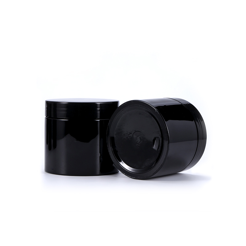50ml 100ml 250ml Black Tooth Powder Wide Mouth Storage PET Plastic Jar
