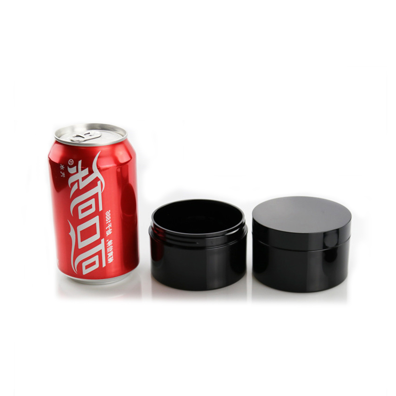 50ml 100ml 250ml Black Tooth Powder Wide Mouth Storage PET Plastic Jar