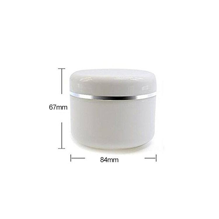 50ml 100ml 250ml Travel And Home Makeup, Lotion, Cream Jar White PP Plastic Face Cream Jar