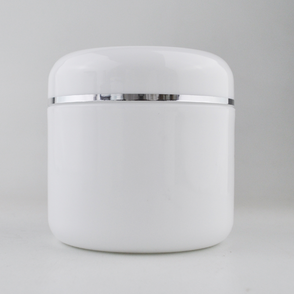 50ml 100ml 250ml hair pomade packaging cosmetic empty PP white plastic cream jar with lid
