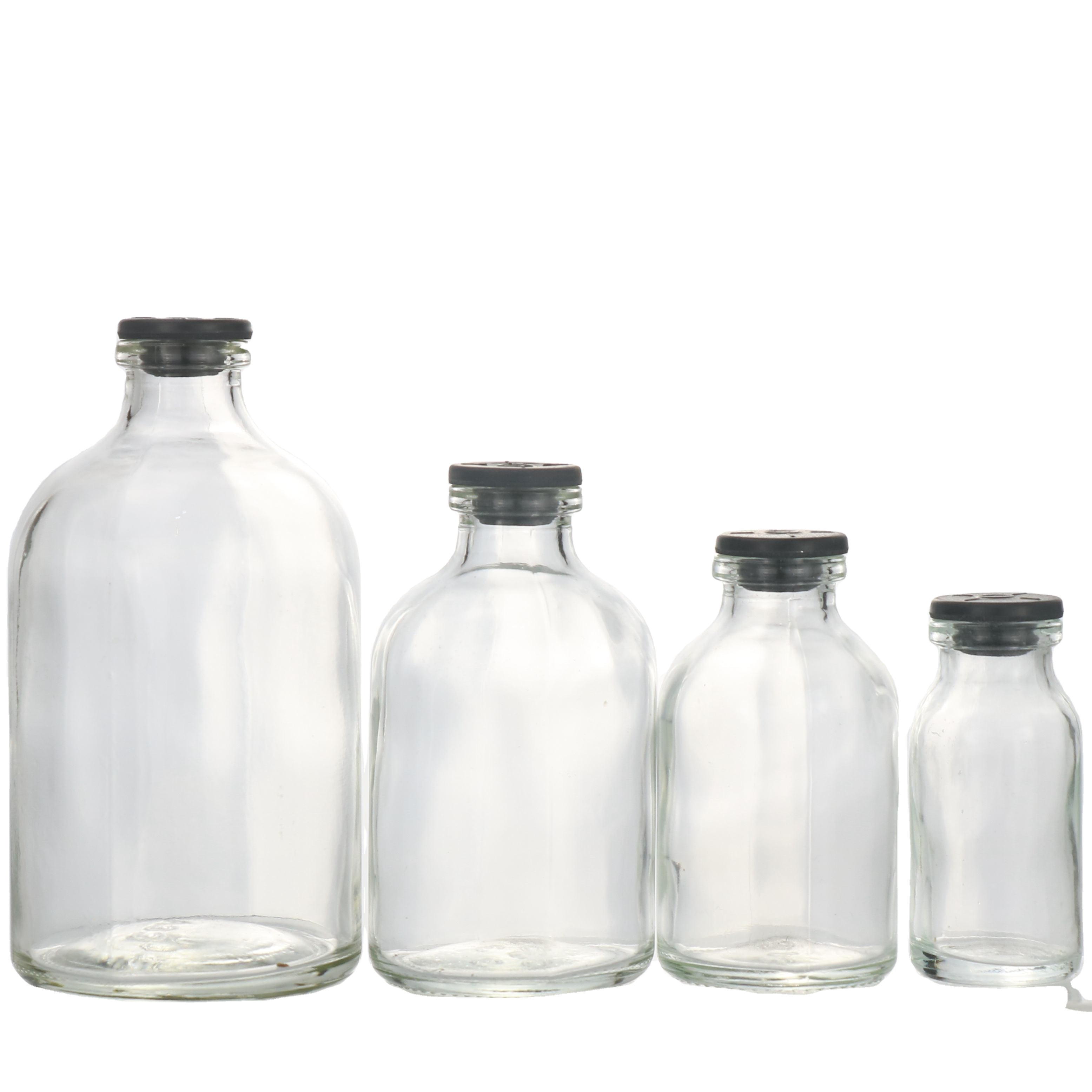 50ml 100ml Amber clear moulded injection glass bottle/vial for antibiotics