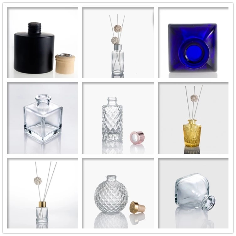 50ml / 100ml Empty Oil Bottle Crimped Glass Fragrance Bottle botol kaca Glass Reed Diffuser Bottle