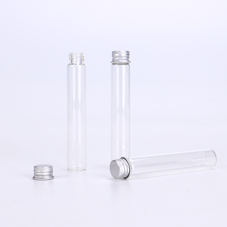 50ml 100ml Glass Tube Bottle Wine Test Set Glass Wine In Tube for Cocktail With Metal Lid