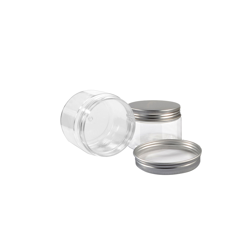 50ml 100ml Promotion empty plastic amber cosmetic pet jar for cream