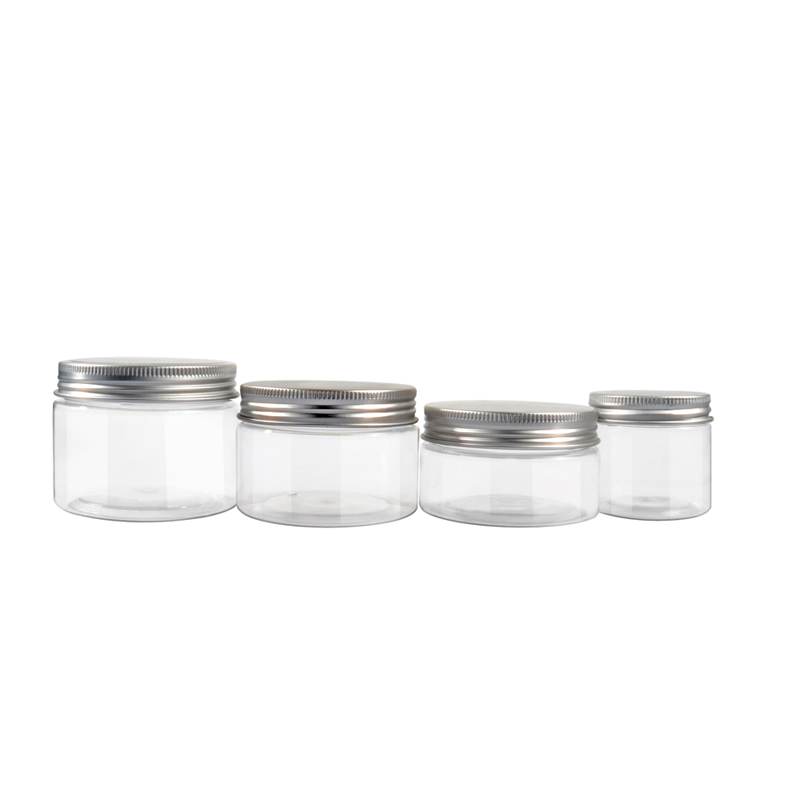 50ml 100ml Promotion empty plastic amber cosmetic pet jar for cream