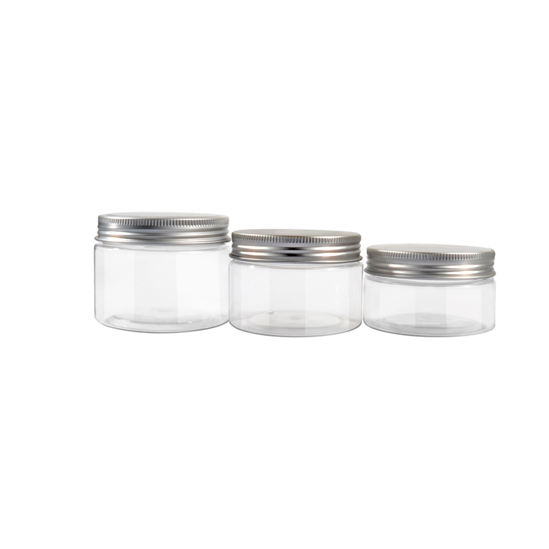 50ml 100ml Promotion empty plastic amber cosmetic pet jar for cream