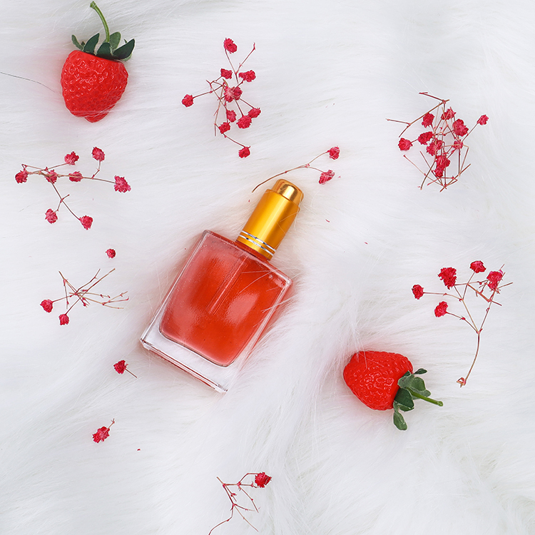 50ml 100ml Skin care packaging essential oil dropper glass bottle with gold cap