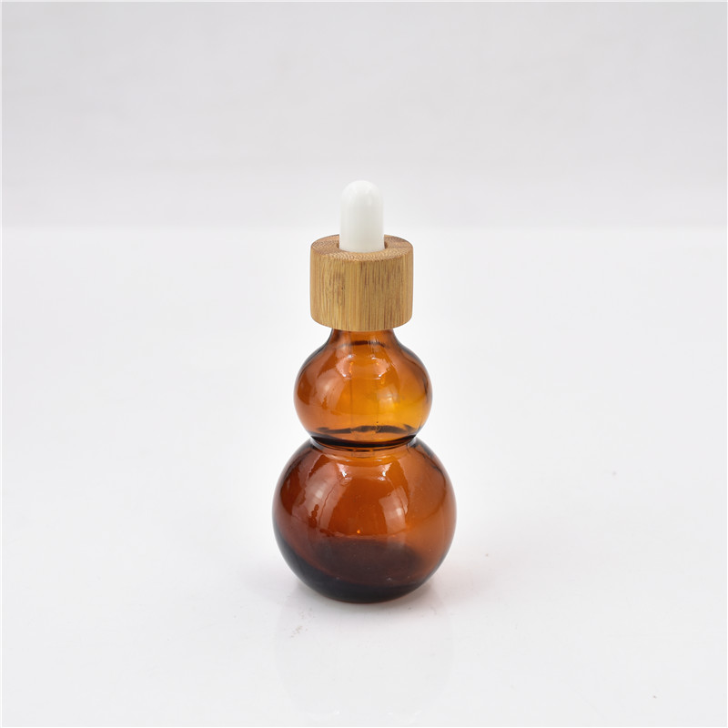 50ml 100ml Unique shape glass bottle essential oil dropper bottle for e liquid beard oil