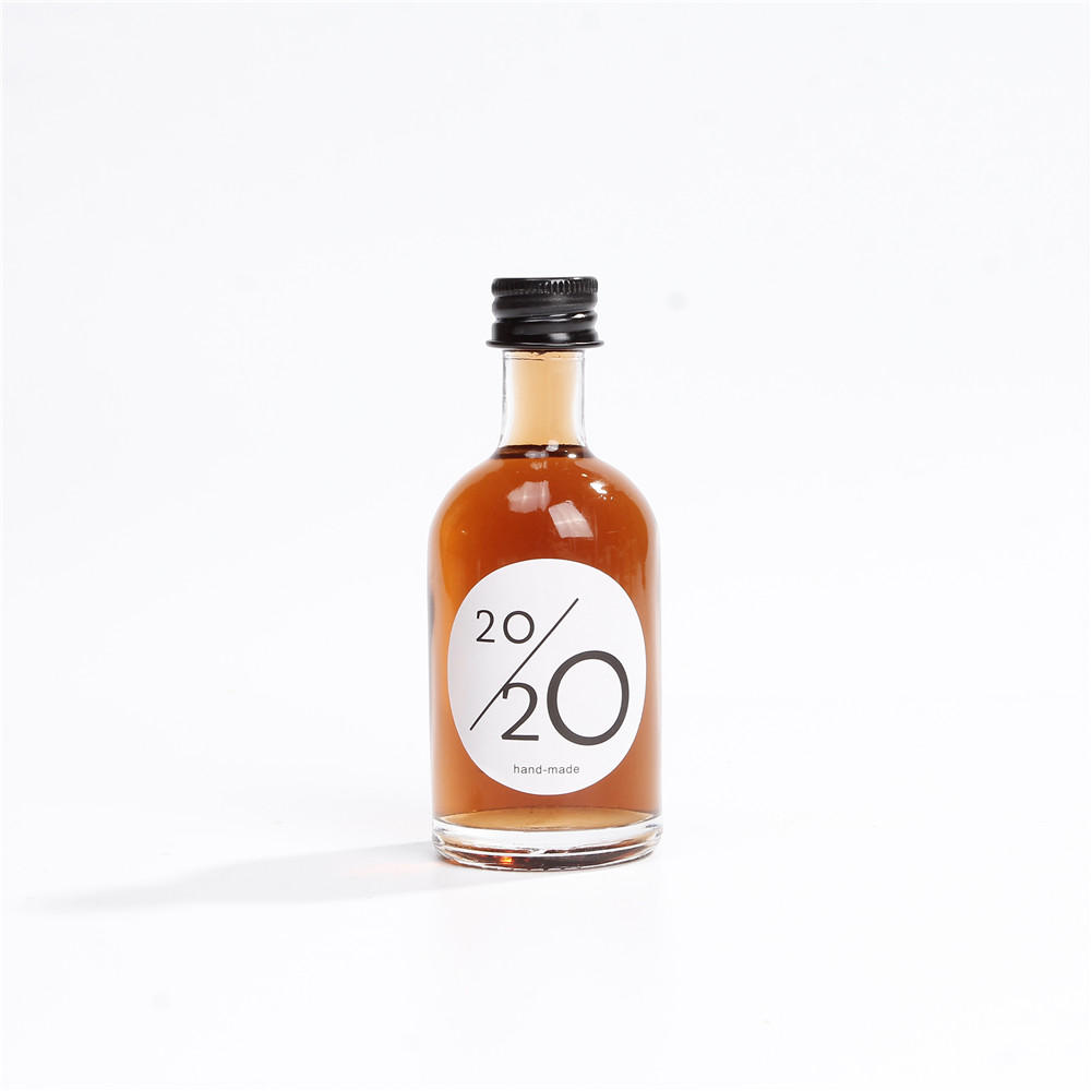 50ml 100ml Whisky Container Mini Small Glass Liquor Bottle With Screw Lid