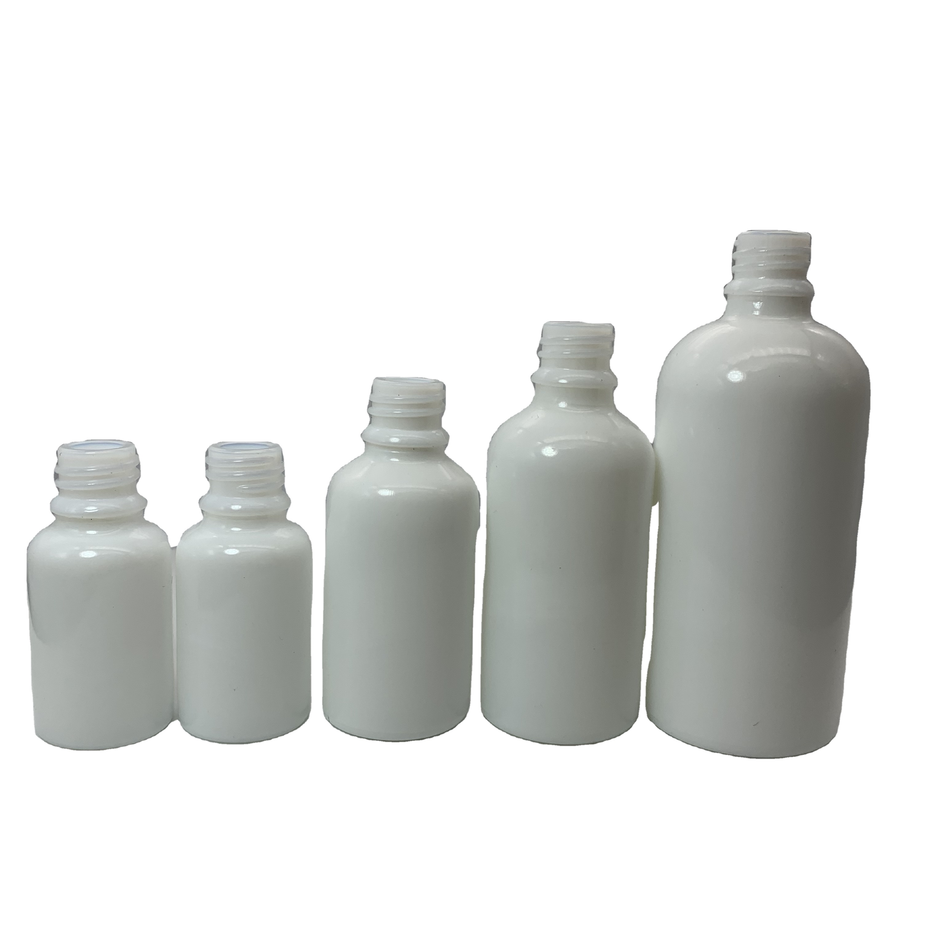 50ml 100ml  White porcelain Whiteware Glass Bottle For Essential Oil 5ml 10ml 15ml 30ml 50ml 100ml 200ml