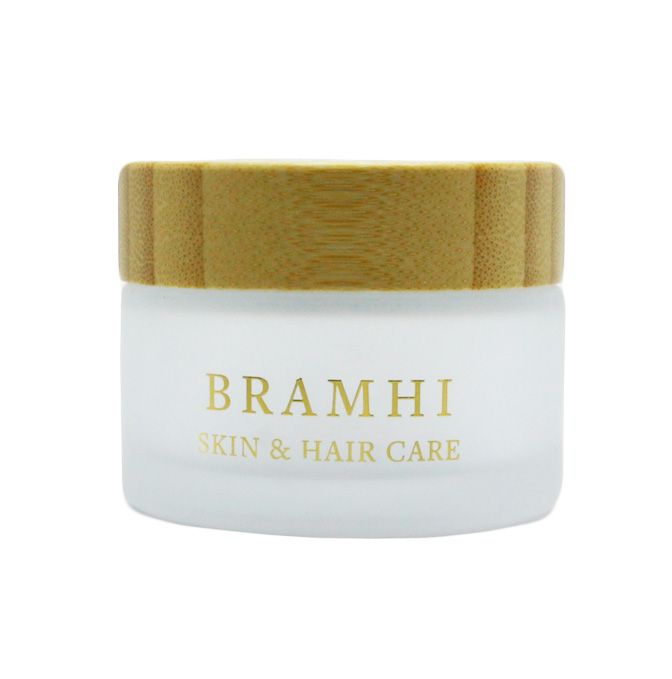 50ml 100ml airless Vacuum emulsion bottle with bamboo cap cosmetics containers and packaging BP-362K