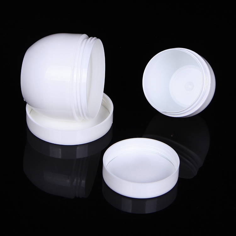 50ml 100ml cosmetic plastic Oval shape jar