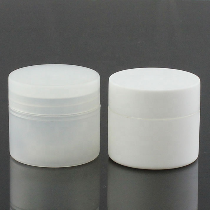 50ml 100ml double wall white clear dark black plastic cosmetic cream jar container