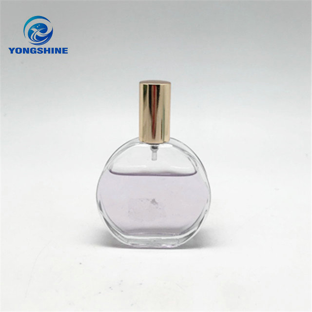 50ml 100ml flat round perfume bottle glass spray bottle