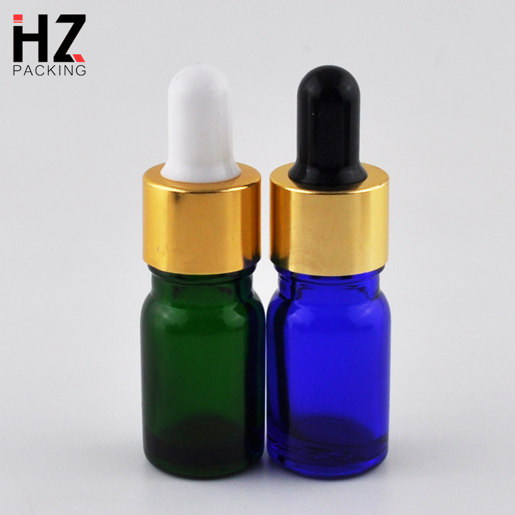 50ml 100ml frost blue empty glass dropper eliquid bottle black with plastic cap