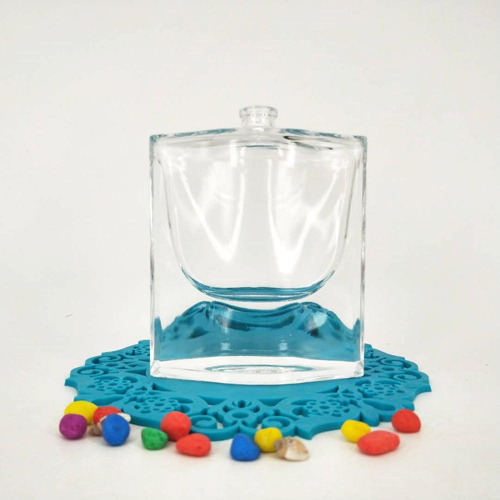 50ml 100ml luxury unique flat square parfum new style perfume glass bottle