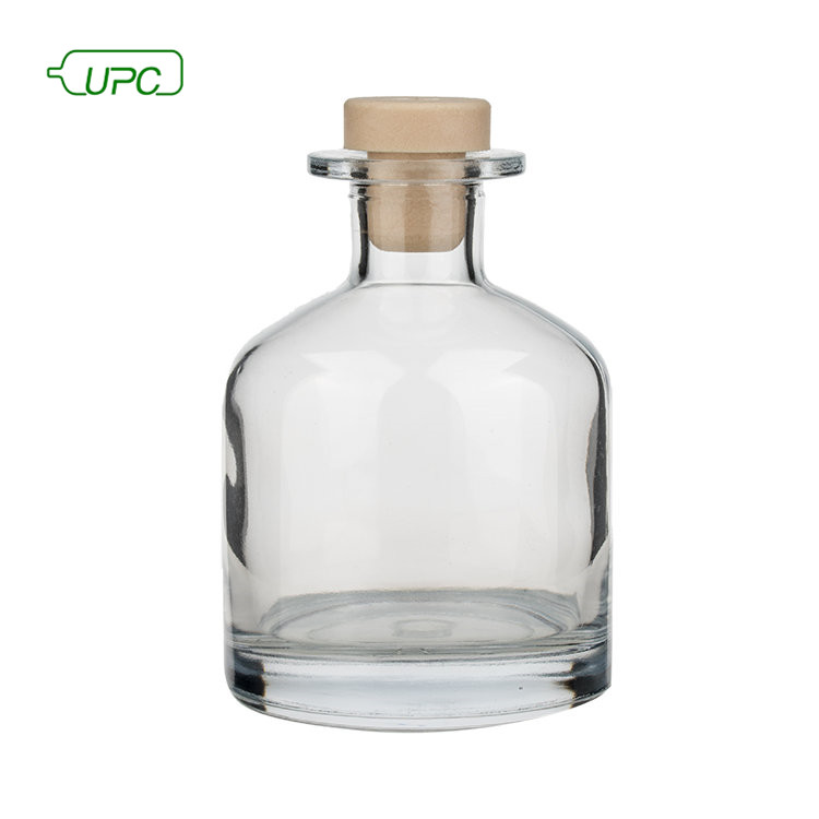 50ml 100ml round clear glass perfume bottle with cork