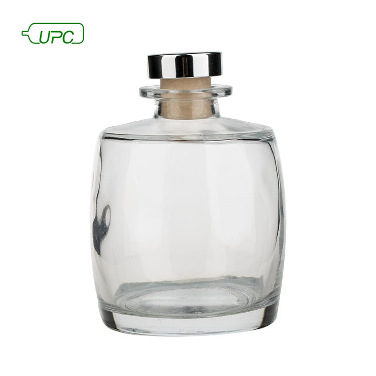 50ml 100ml round clear glass perfume bottle with cork