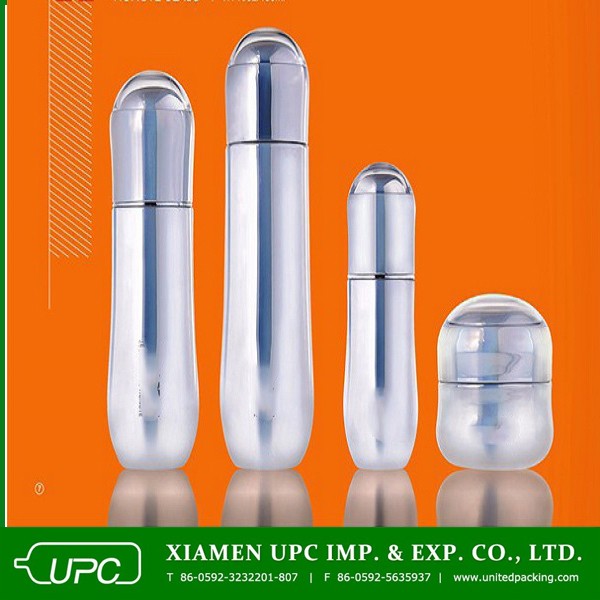 50ml 100ml wholesale Transparent skin care Pump Dispenser Hair Oil Glass Bottle