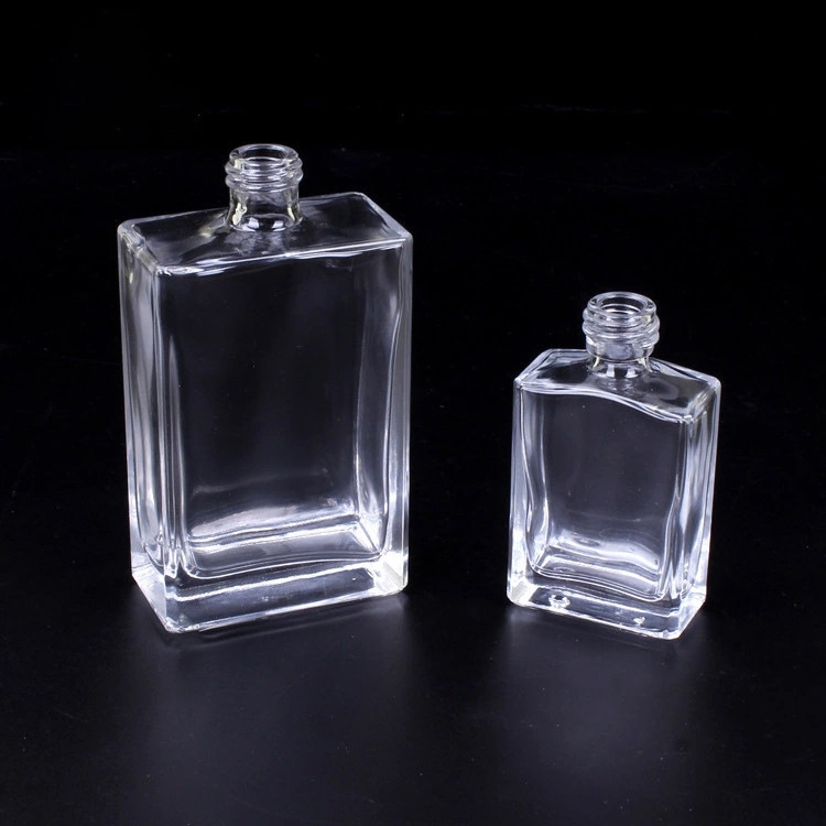 50ml 150ml rectangle empty atomizer glass pump spray perfume bottle
