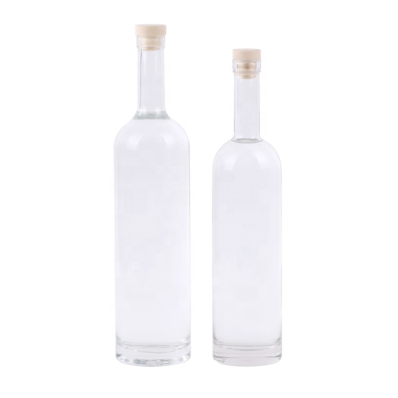 50ml 250ml 375ml 500ml 750ml Glass Vodka Rum Alcohol Whiskey Glass Wine Bottle