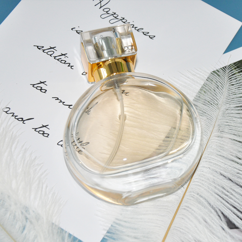 50ml 30ml Round Clear Empty Refillable Spray Glass Perfume Bottle