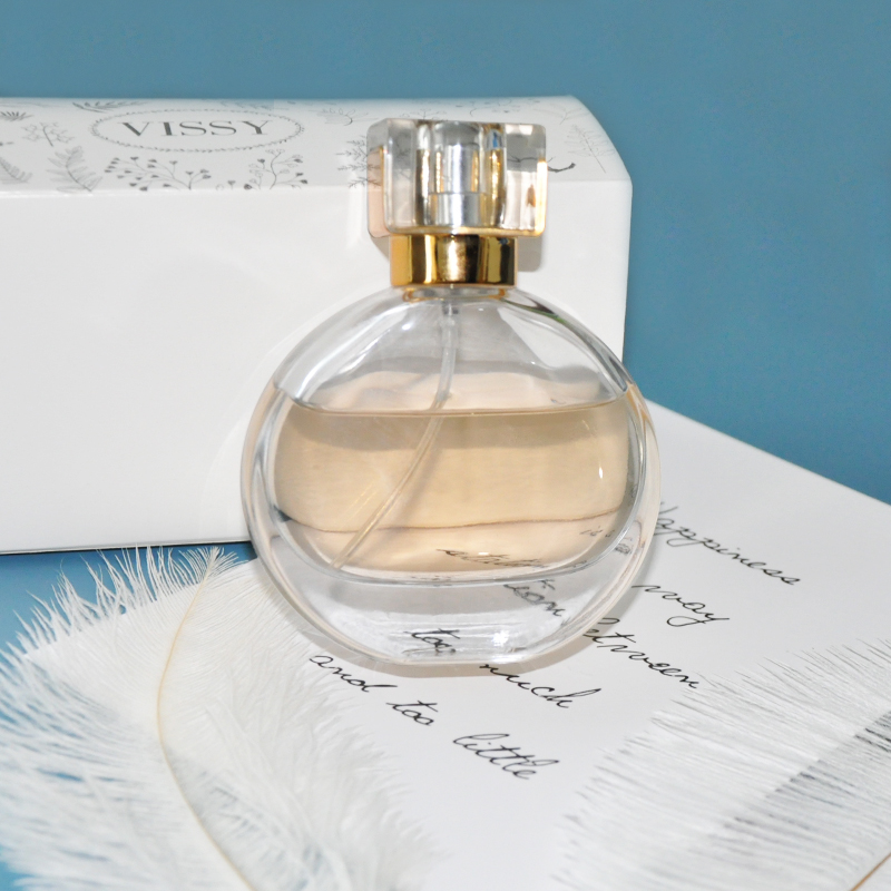 50ml 30ml Round Clear Empty Refillable Spray Glass Perfume Bottle