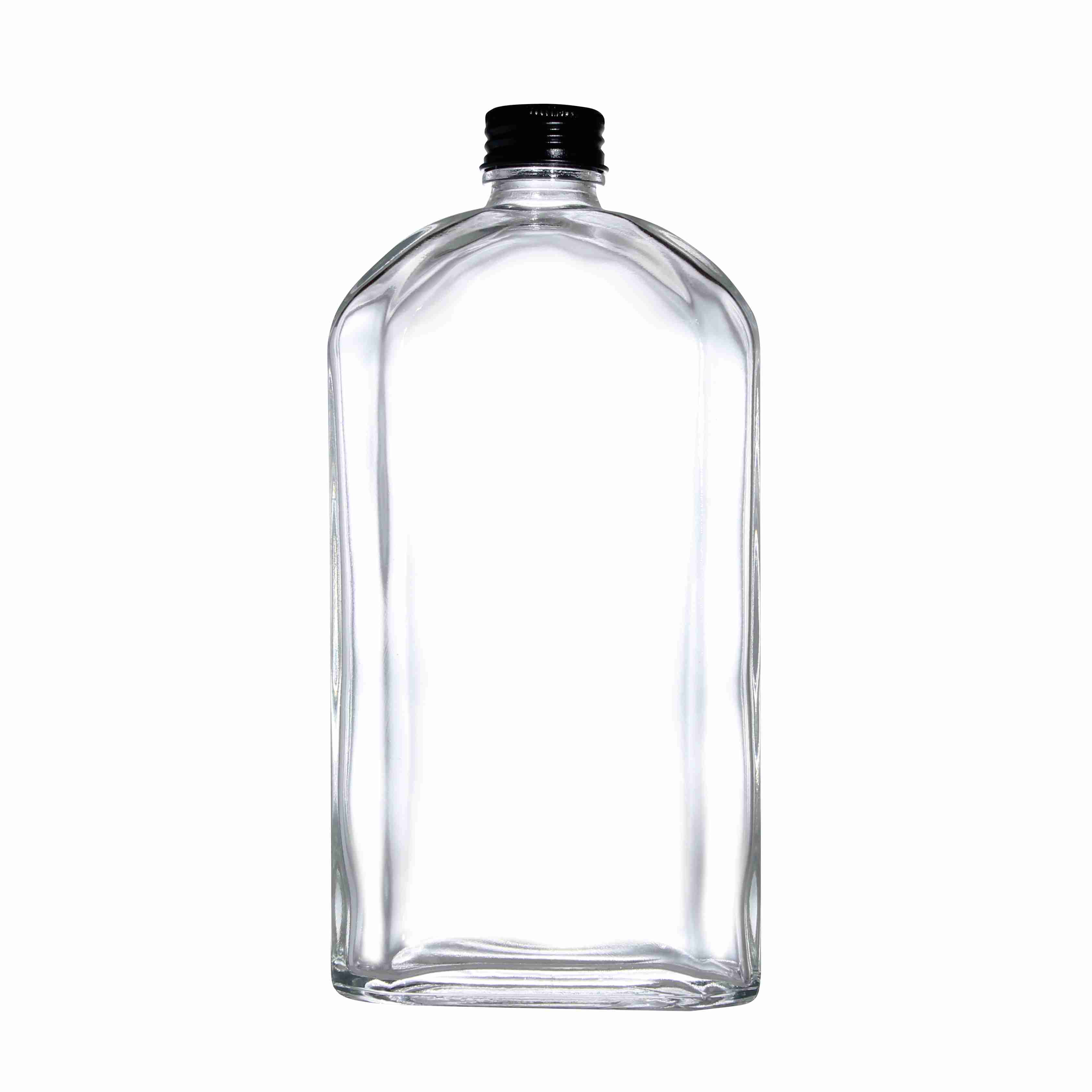 50ml- 350ml Kombucha Ice Tea Flat Glass Hip Flask Cold Brew Coffee Bottles