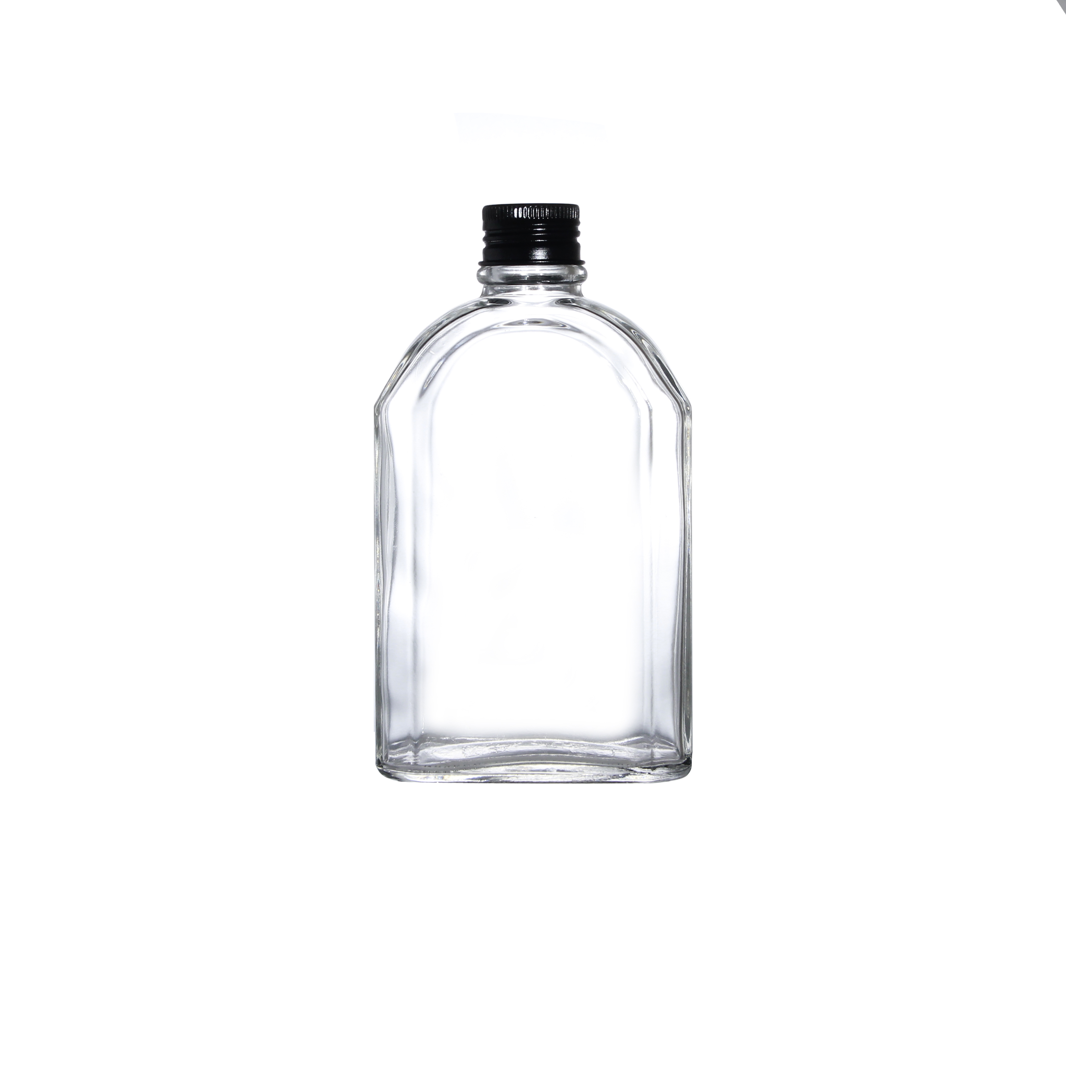 50ml- 350ml Kombucha Ice Tea Flat Glass Hip Flask Cold Brew Coffee Bottles