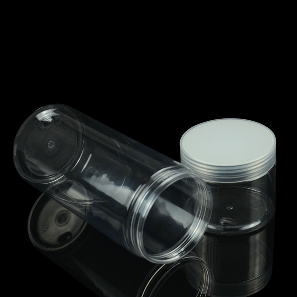 50ml - 500ml Hot Sale Food Grade Plastic Clear Transparent PET Jar for Candy with PP Cap