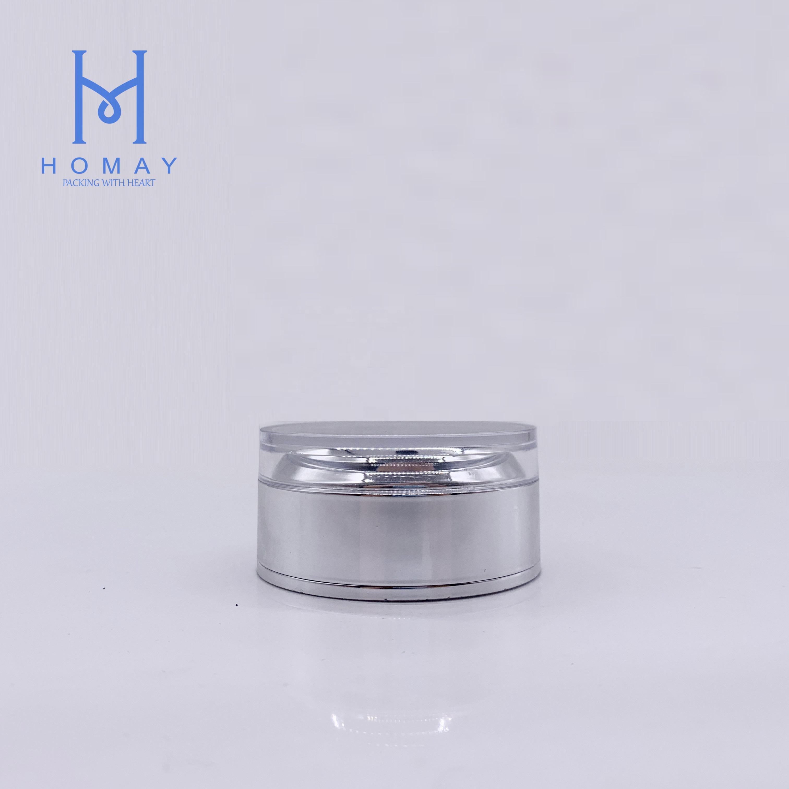 50ml 50g Luxury Clear Frost Glass Cosmetic Cream Jar For Eye Hair And Face