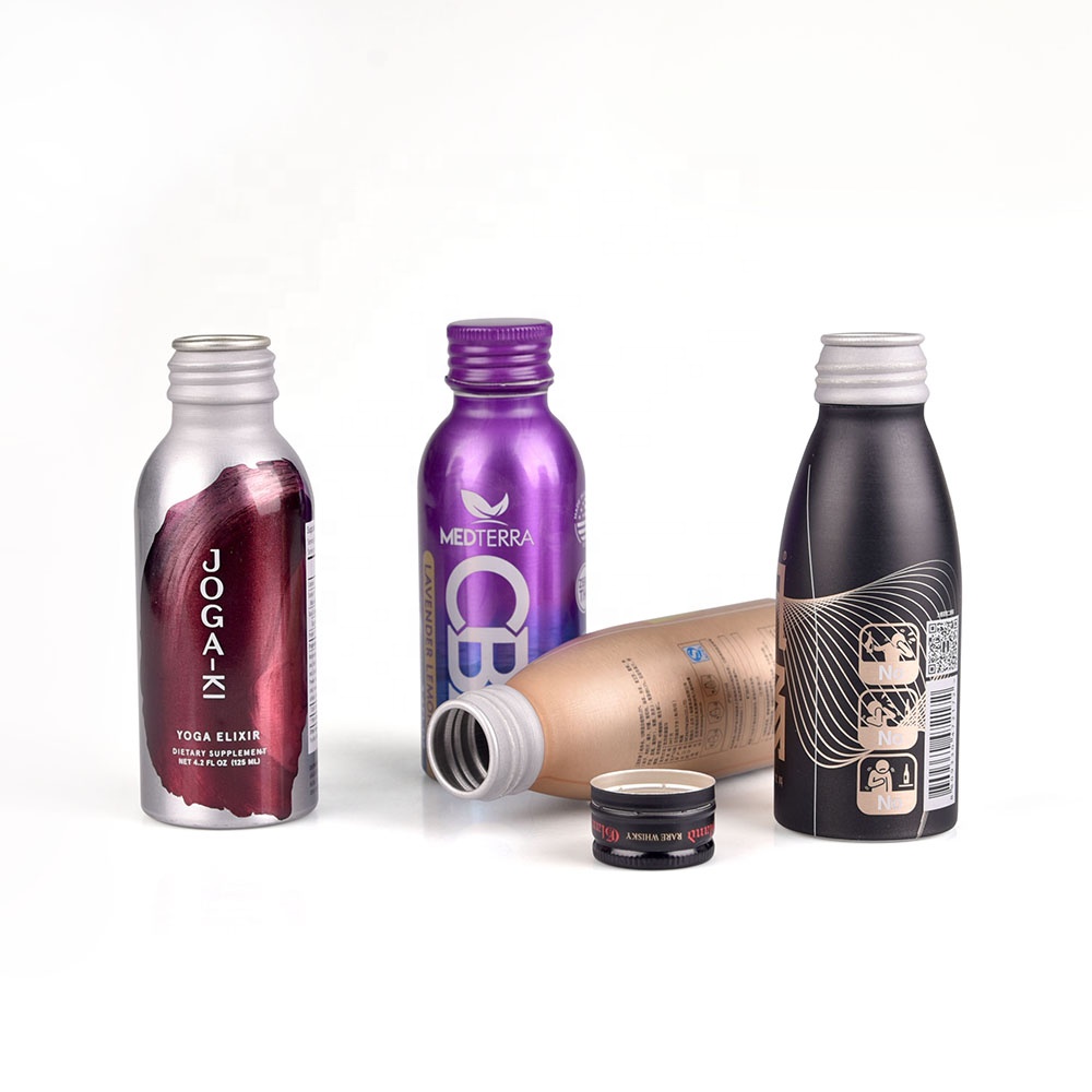 50ml 60ml 100ml 110ml 120ml 130ml 140ml 150ml wholesale high quality BPA free aluminum bottle drinks