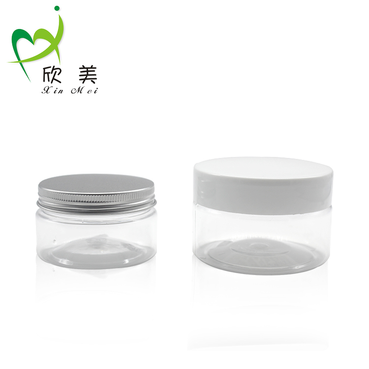 50ml 60ml 80ml 100ml 100g 120ml 200ml 150ml empty clear plastic PET jar with lid
