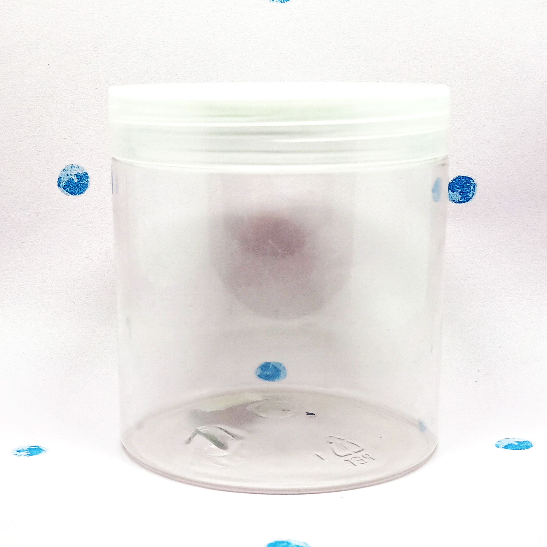 50ml 60ml 80ml 100ml 120ml 150ml 200ml 250ml 300ml 400ml 500ml Round PET Clear Cosmetic Jar for Skin Care