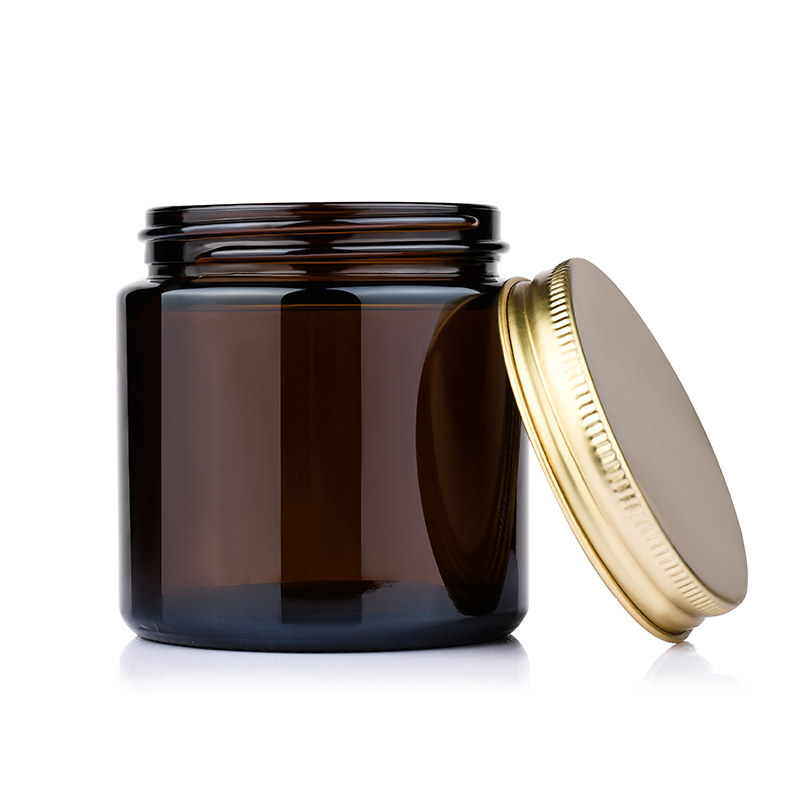 50ml 60ml 90ml 110ml black frosted glass candle jar with wooden cork lid