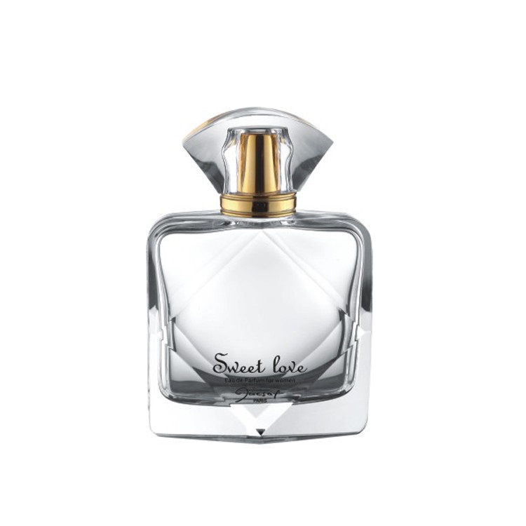 50ml 60ml 90ml fan shaped cosmetic glass perfume bottles square empty polished glass sprayer bottle