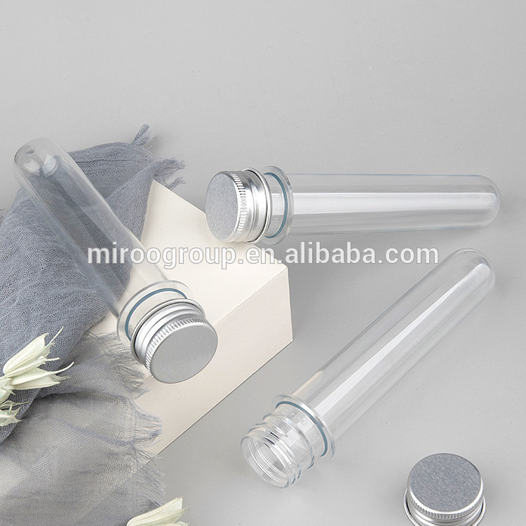 50ml 60ml Plastic Test Sample Tubes with Lids,Candy Bath Salt Storage Vial Containers with Screw Tops and Seal liners