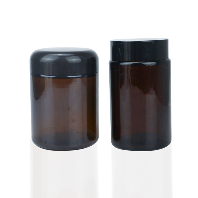 50ml 70ml 100ml 200ml 220ml Cream Amber Glass Jars for Glass Cosmetic