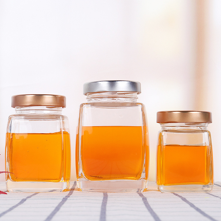 50ml 75ml 100ml 180ml 280ml 360ml 500ml high white in bulk square shape glass honey jar with lid
