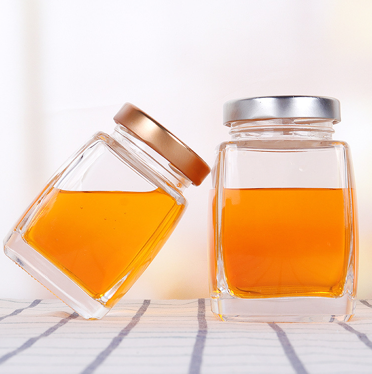 50ml 75ml 100ml 180ml 280ml 360ml 500ml high white in bulk square shape glass honey jar with lid