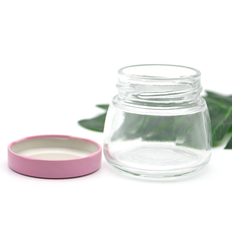 50ml 75ml 120ml 150ml big mouth transparent bird's nest caviar honey jam nutrition glass bottle