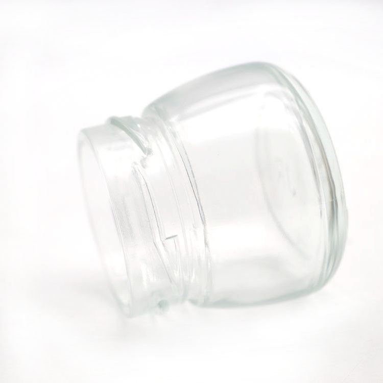 50ml 75ml 120ml 150ml wide mouth glass bird's nest bottles and jars with metal pink lid