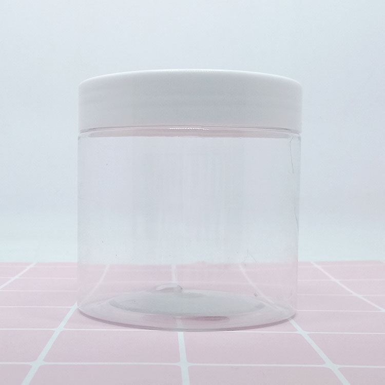 50ml 80ml 100ml 120ml 150ml 200ml cosmetic clear pet plastic jar with white plastic lid